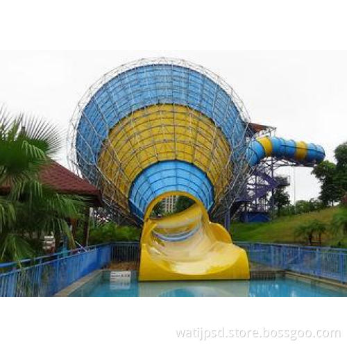 Fiber Glass Steel Pipe Tornado Water Slide / Outdoor Adult